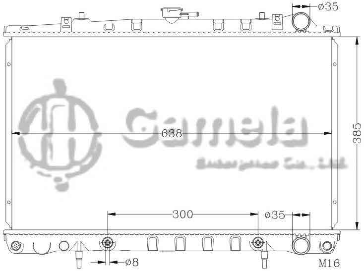 6115063AN - Radiator-for-NISSAN-ALTIMA-89-91-A31-C33-R32-AT-OEM-21460-73L05