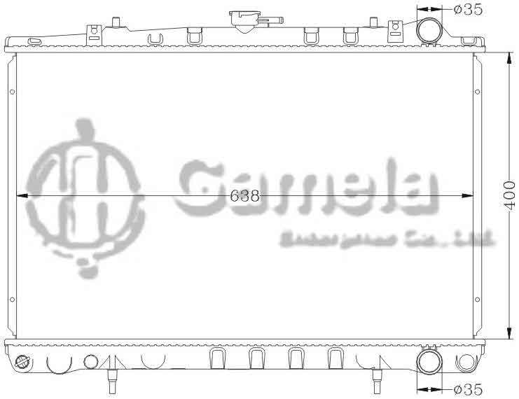 6115066AN - Radiator-for-NISSAN-ALTIMA-89-91-R33-CREW-MT-OEM-21410