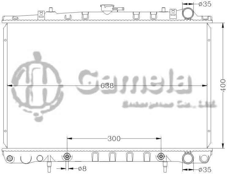 6115067AN - Radiator-for-NISSAN-ALTIMA-89-91-R33-CREW-AT-OEM-21460