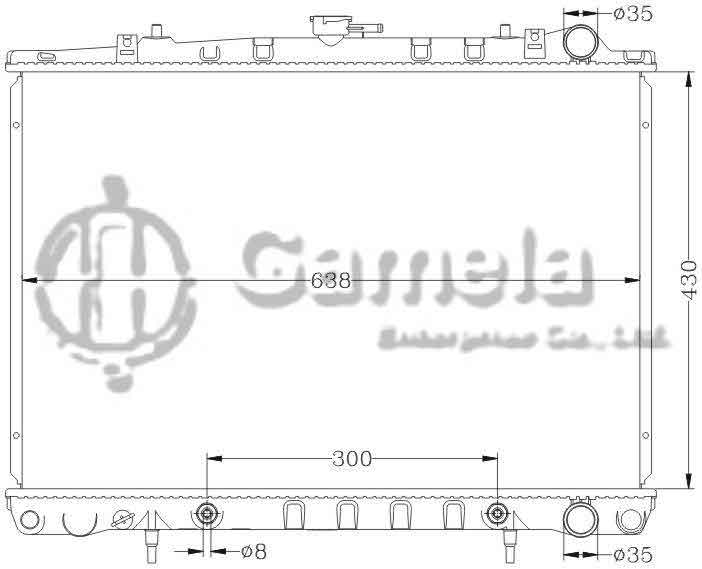 6115079N - Radiator-for-NISSAN-CEDRIC-88-91-SY31-Y31-AT-OEM-21460-10V01-45V00