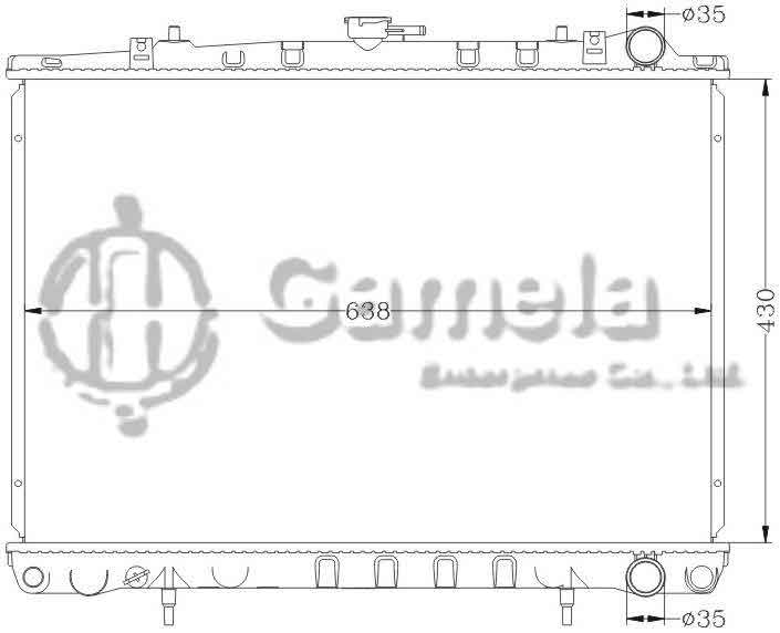 6115080N - Radiator-for-NISSAN-CEDRIC-88-91-SY31-Y31-MT-OEM-21410-10V01-45V00