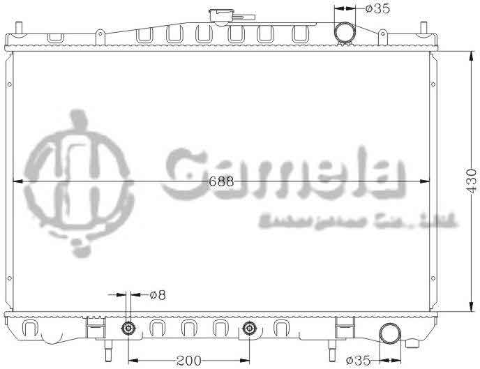 6115085N - Radiator-for-NISSAN-CEDRIC-91-95-Y32-AT-OEM-21460-0P000