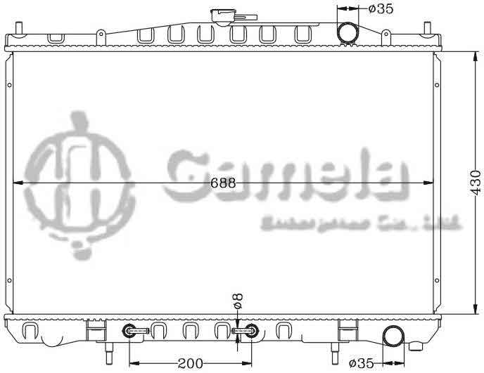 6115086N - Radiator-for-NISSAN-CEDRIC-91-95-Y32-AT-OEM-21460-1P000