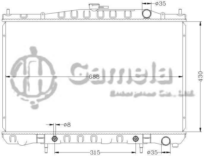 6115087N - Radiator-for-NISSAN-CEDRIC-91-95-PY32-AT