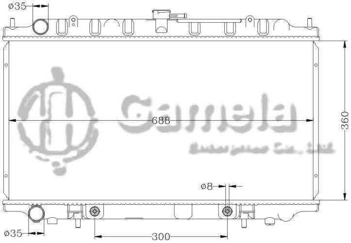 6115091N - Radiator-for-NISSAN-B17C-AT