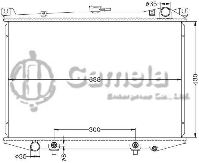 6115097N - Radiator-for-NISSAN-HARDBODY-92-95-D21D-AT-OEM-21450-1F100-DPI-1442