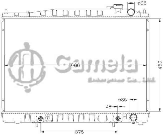 6115103AN - Radiator-for-NISSAN-FRONTIER-95-E-PY33-AT-DPI-2055