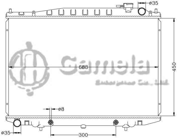 6115108AN - Radiator-for-NISSAN-D22A-AT