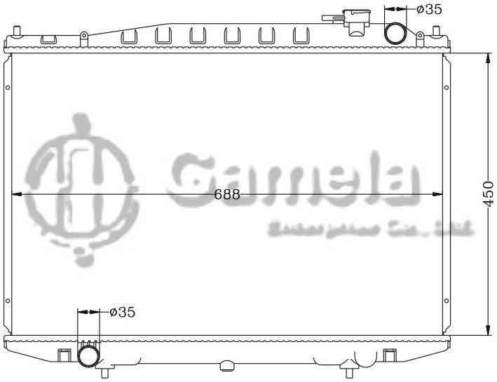 6115109N - Radiator-for-NISSAN-BD22-TD27-MT-OEM-21410-3S110-3S210