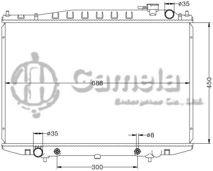 6115110N - Radiator-for-NISSAN-BD22-TD27-AT