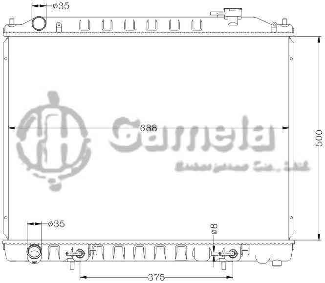 6115117N - Radiator-for-NISSAN-AT