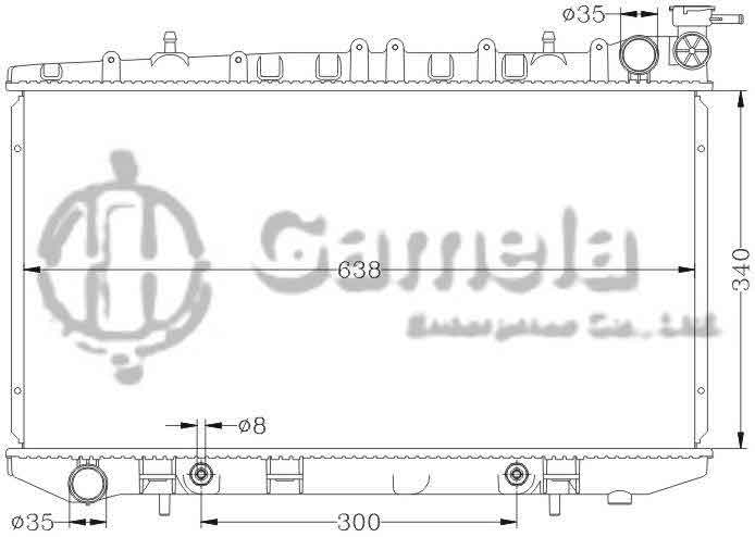 6115121N - Radiator-for-NISSAN-PRIMERA-91-93-P10-SR20-AT-OEM-21460-78N00-64J00-70N00-DPI-1158