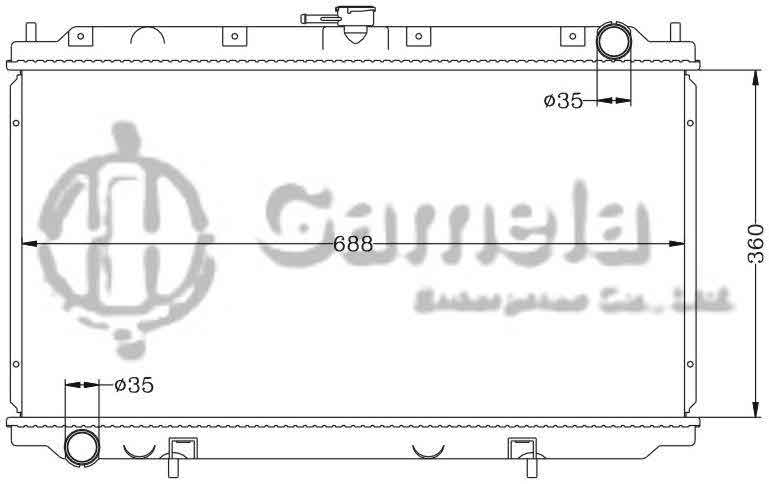 6115124N - Radiator-for-NISSAN-PRIMERA-94-98-P11-MT-OEM-21410-2F000-2F600-9F500