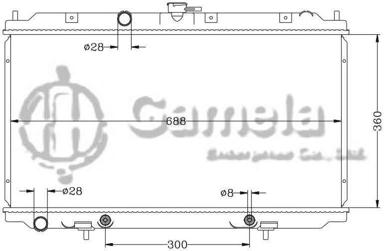 6115125AN - Radiator-for-NISSAN-PRIMERA-02-P12-AT-OEM-21460-AV700