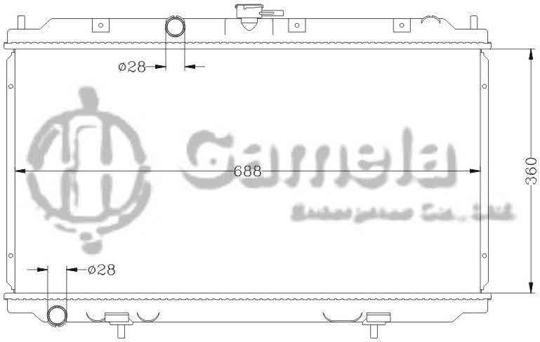 6115126AN - Radiator-for-NISSAN-PRIMERA-02-P12-MT-OEM-21410-BM402