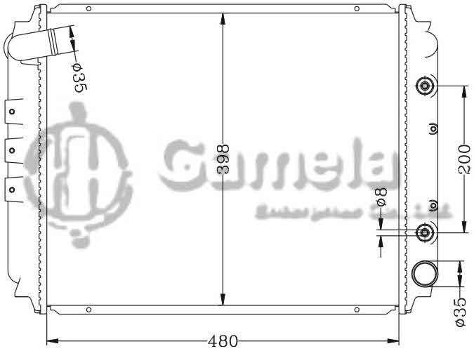 6115137N - Radiator-for-NISSAN-GC22-86-89-KNC22-CA20-AT-OEM-21460-G5411