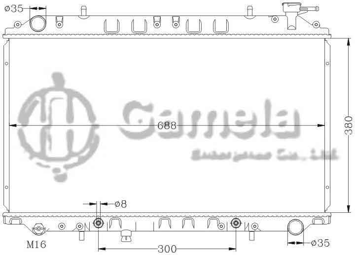 6115139N - Radiator-for-NISSAN-VANETTE-KBNC23-AT-OEM-21460-0C000