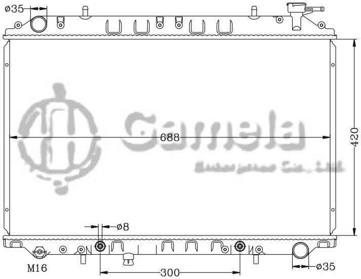 6115141AN - Radiator-for-NISSAN-VANETTE-KVC23-AT-OEM-21460-2C500