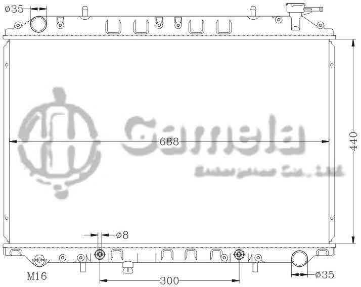 6115143AN - Radiator-for-NISSAN-VANETTE-AT-OEM-21460