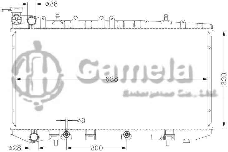 6115145AN - Radiator-for-NISSAN-SUNNY-B13-91-93-AT