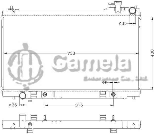 6115153N - Radiator-for-NISSAN-INFINITI-03-05-G35-AT-OEM-21460-AM900-DPI-2588