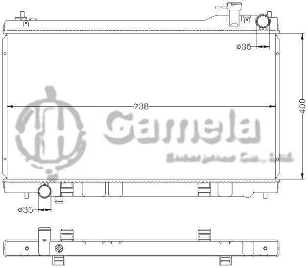 6115154N - Radiator-for-NISSAN-INFINITI-03-05-G35-MT-OEM-21410-AM900