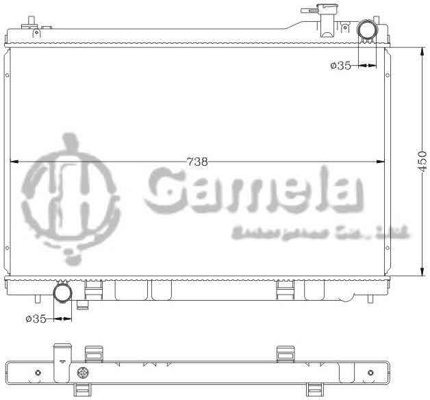 6115156N - Radiator-for-NISSAN-INFINITI-03-05-FX35-MT-OEM-21410-CG000-CG900