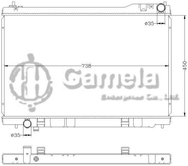 6115158AN - Radiator-for-NISSAN-INFINITI-03-05-FX45-MT