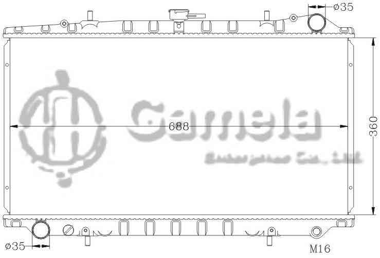 6115166N - Radiator-for-NISSAN-AVENIR-W10-CD20-D-MT-OEM-21410-74N00