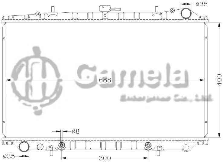 6115167AN - Radiator-for-NISSAN-MAXIMA-89-94-J30-AT