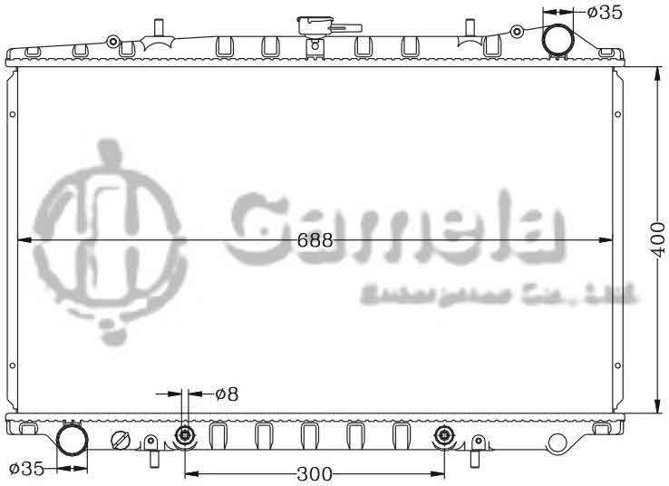 6115169N - Radiator-for-NISSAN-MAXIMA-89-94-J30-AT-OEM-21460-85E00-DPI-48-1242