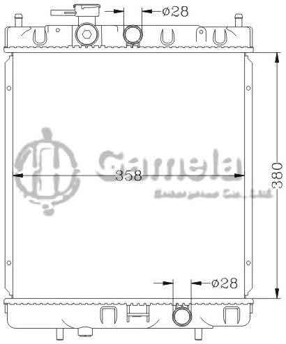 6115178N - Radiator-for-NISSAN-MICRA-92-99-K11-MT-OEM-21410-42B00-72B10