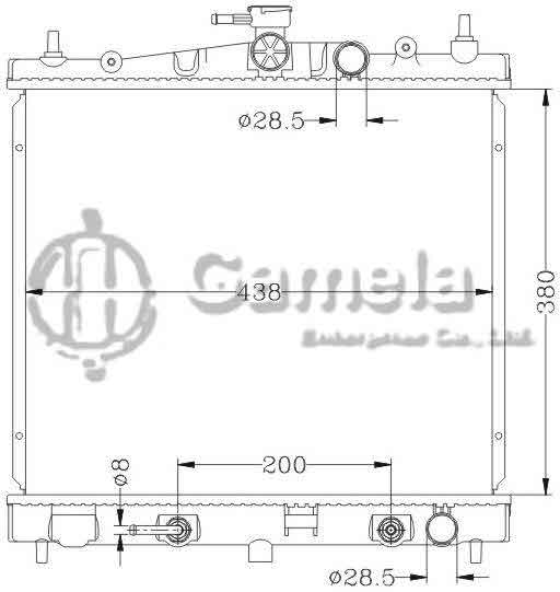 6115179N - Radiator-for-NISSAN-MICRA-02-K12-AT-OEM-21460-AX000-AX100-AX200