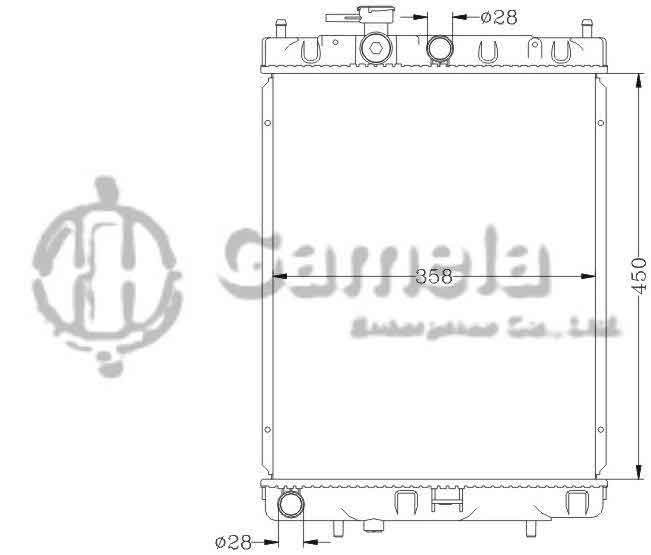 6115182N - Radiator-for-NISSAN-MICRA-92-99-K11-MT-OEM-21410-20000