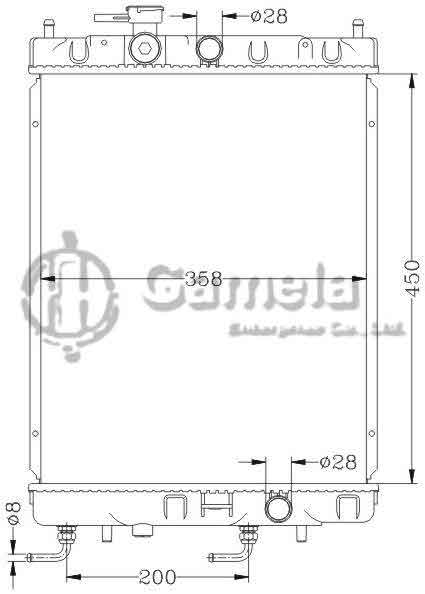 6115183N - Radiator-for-NISSAN-MICRA-92-99-K11-AT-OEM-21460-2U300