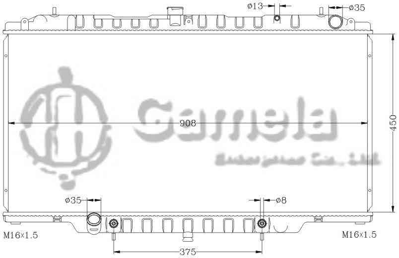 6115197AN - Radiator-for-NISSAN-SAFARI-KD-WYY61-TY61-AT-OEM-21460-VB300-VB301