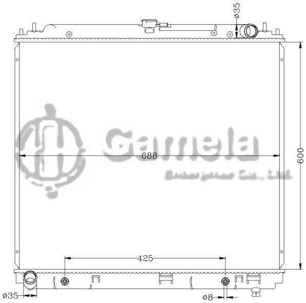 6115199N - Radiator-for-NISSAN-XTERRA-FRONTIER-6CYL-05-06-AT-OEM-21460-EA215-EB80A-DPI-2807