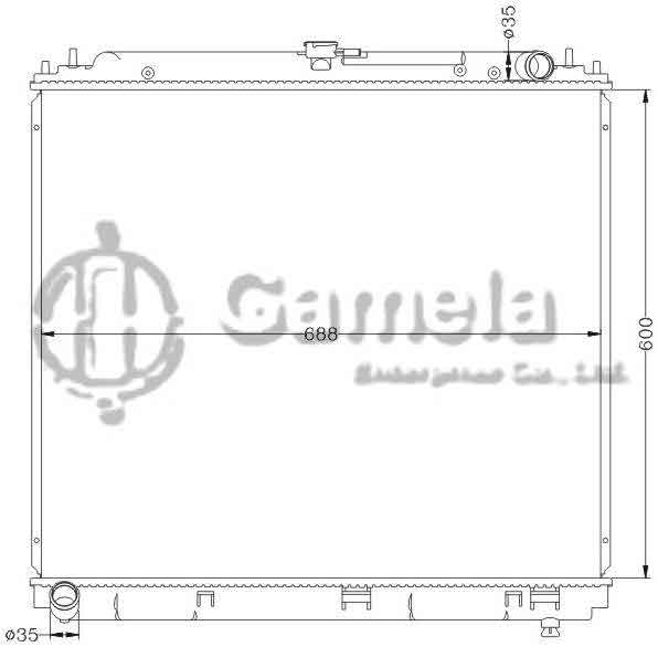 6115200N - Radiator-for-NISSAN-XTERRA-FRONTIER-6CYL-05-06-MT-OEM-21410-EA215-EB80A