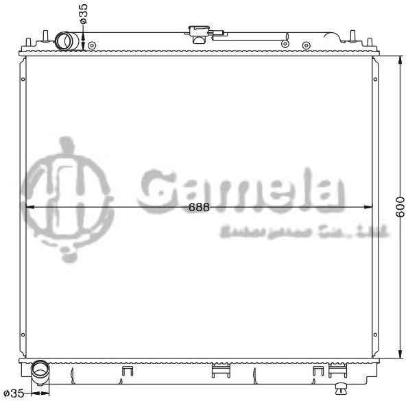 6115202N - Radiator-for-NISSAN-XTERRA-FRONTIER-4CYL-02-04-MT-OEM-21410-EA005