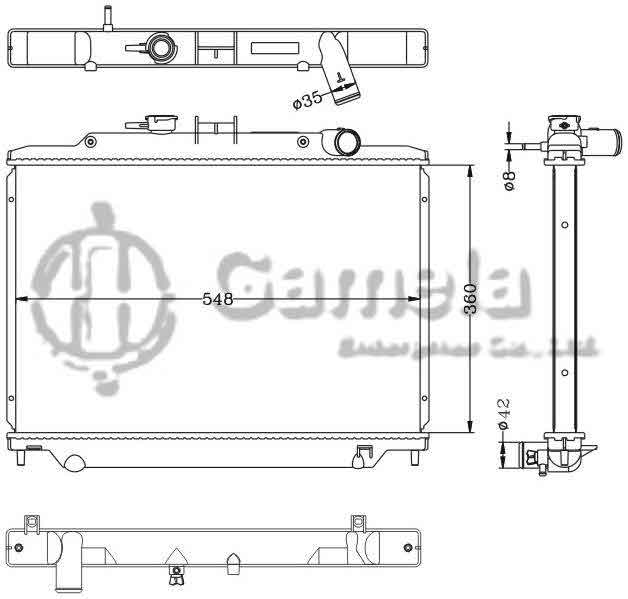 6115204N - Radiator-for-NISSAN-UNVAN-06-MT