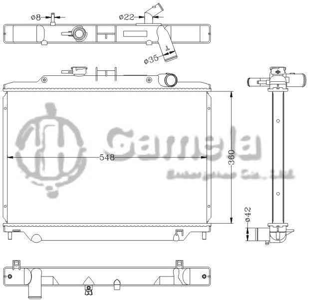 6115210N - Radiator-for-NISSAN-UNVAN-06-MT