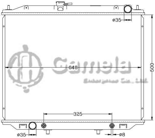 6115211N - Radiator-for-NISSAN-TERRANO-02-AT-NISSAN-DATSUN-TRUCK-97-03-AT-OEM-21450-7F002