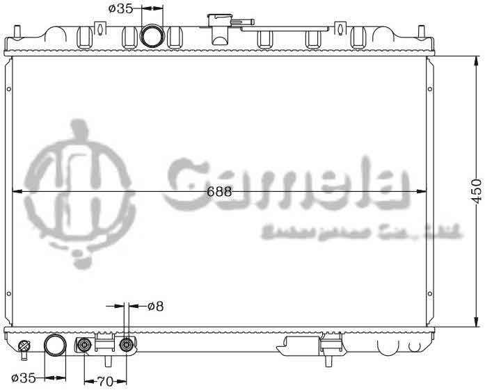 6115215N - Radiator-for-NISSAN-X-TRAIL-01-T30-AT-OEM-21460-8H900