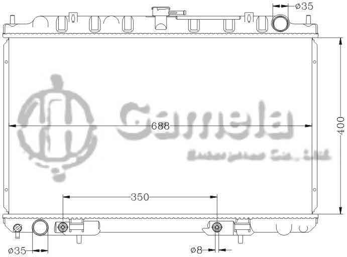 6115217N - Radiator-for-NISSAN-HV10-98-00-AT-OEM-21460-5U000