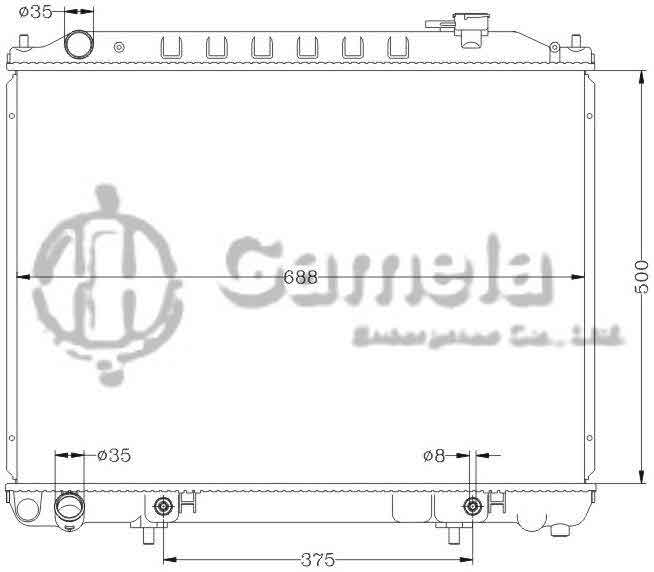 6115235N - Radiator-for-NISSAN-PATHFINDER-00-02-APE50-AT-OEM-21460-VG300