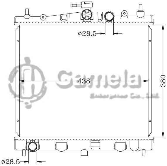 6115240N - Radiator-for-NISSAN-MICRA-02-K12-MT-OEM-21410-AX600