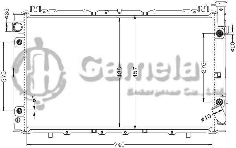 6115243N - Radiator-for-NISSAN-PATROL-93-Y60-AT-OEM-21460-1Y060