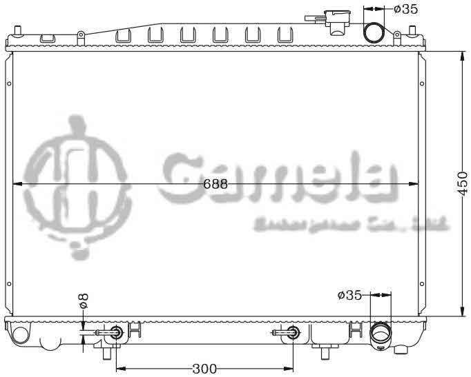 6115261N - Radiator-for-NISSAN-CEDRIC-95-99-E-ENY33-AT-OEM-21460-4P400