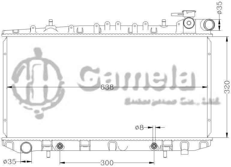 6115265N - Radiator-for-NISSAN-SUNNY-90-N14-Y10-AT