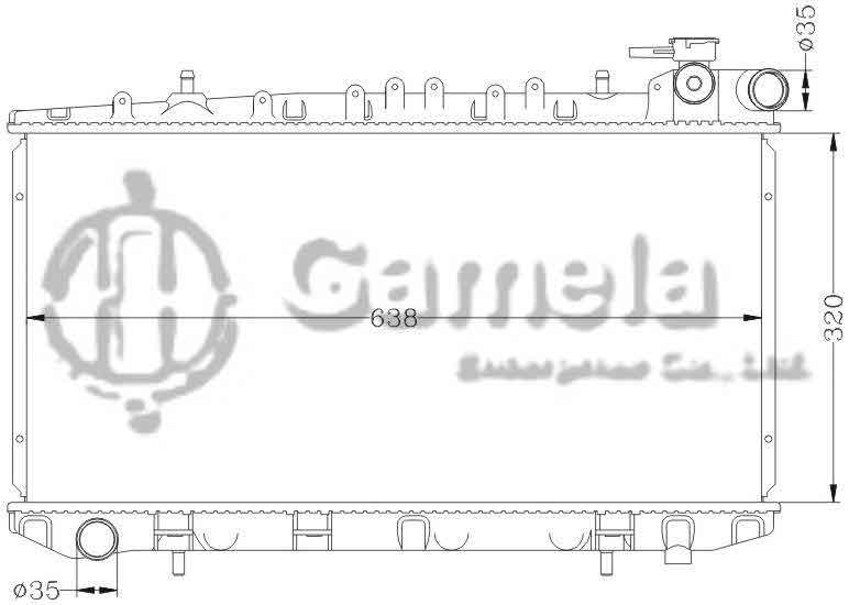 6115266N - Radiator-for-NISSAN-SUNNY-90-N14-Y10-MT-OEM-21410-65C01